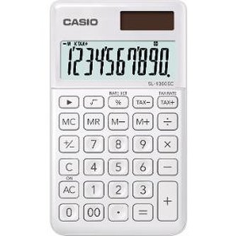 Kalkulačka kapesní, 10 místný displej,  CASIO "SL 1000",  bílá
