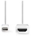 NEDIS kabel mini DisplayPort – HDMI/ mini DisplayPort zástrčka - HDMI zástrčka/ bílý/ bulk/ 2m
