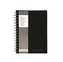 Blok "Black Range", A5, černá, linkovaný, 80 listů, spirálová vazba, PUKKA PAD