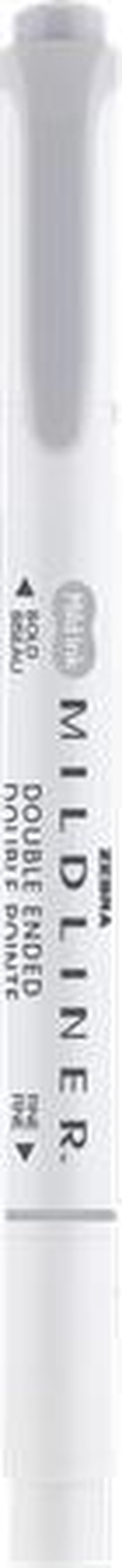 Zvýrazňovač "Mildliner Cool & Refined", šedá, oboustranný, 1,0/3,5 mm, ZEBRA