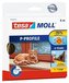 Gumové těsnění "tesamoll® P profil 5390", hnědá, 9 mm x 6 m, TESA