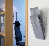 Držák na katalogy "FLEXIPLUS 2", transparentní, na zeď, A4, na výšku, DURABLE