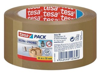 Balicí páska "Ultra Strong 57177", hnědá, 50 mm x 66 m, TESA