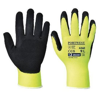 Ochranné rukavice "Hi-Vis Grip", žlutá, latexové, vel. M, A340YERM Ochranné rukavice "Hi-Vis Grip", žlutá, latexové, vel. M, A340YERM