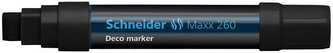 Křídový popisovač "Maxx 260", černá, 2-15mm, tekutý, SCHNEIDER
