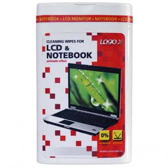 Čisticí trhací ubrousky, na LCD, notebooky, dóza, 50 ks Čisticí trhací ubrousky, na LCD, notebooky, dóza, 50 ks