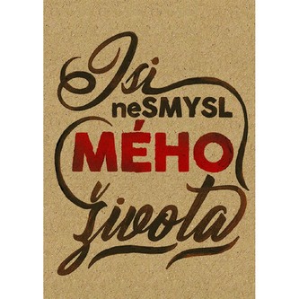 Přáníčko BeBechy - A6 - recyklovaný papír - Nesmysl