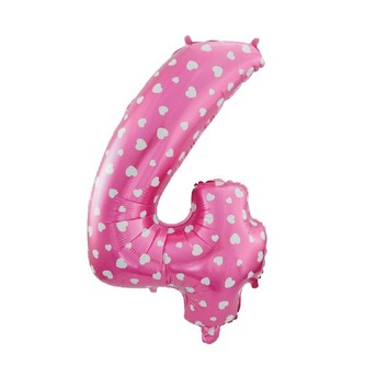 Nafukovací číslice '4' růžová 61 cm
