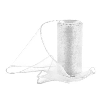 Organza 12 cm/10y bílá