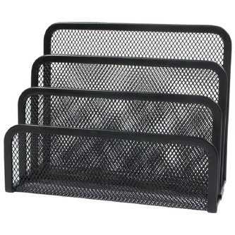 Drátěný stojan na dopisy, černý