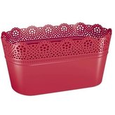 Truhlík s krajkou LACE Malinový 28,5