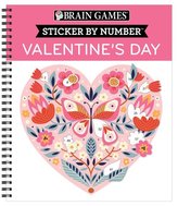 Brain Games - Sticker by Number: Valentine's Day