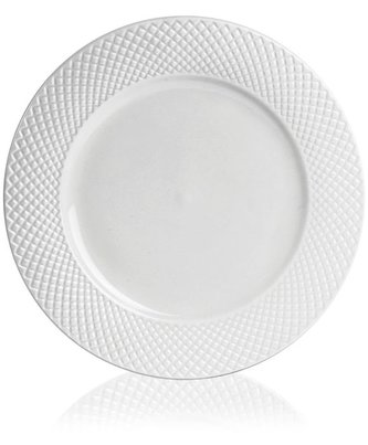 talíř d26,5cm mělký, MEDIOLAN, bílý porcelán