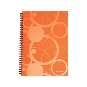 Kroužkový blok A5 70l. linka PP Neo Colori oranžový