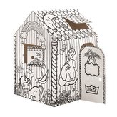 Kartonový domeček "BANKERS BOX®  Playhouse", vybarvitelný, jednorožec, různé vzory, FELLOWES 1232401