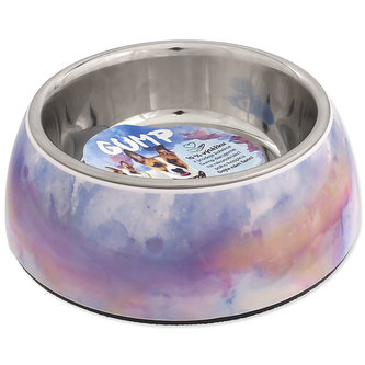Miska DOG FANTASY Gump 2in1 nerez /plast 17,5 cm
