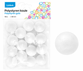 Polystyren - Koule  30mm, 15ks LUMA
