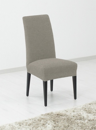 Potah elastický na celou židli, komplet 2 ks Denia, světle šedý