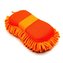 Mycí houba z mikrovlákna 2v1, 24 x 12cm Oranžová