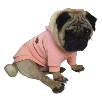 Svetr s kapucí Bulldog - Růžová L