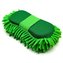 Mycí houba z mikrovlákna 2v1, 24 x 12cm Zelená