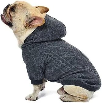 Svetr s kapucí Bulldog - Šedá M Svetr s kapucí Bulldog - Šedá M