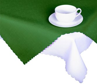 Forbyt, Ubrus s nešpinivou úpravou, Jednobarevný Deštík, tmavězelený 50 x 100 cm