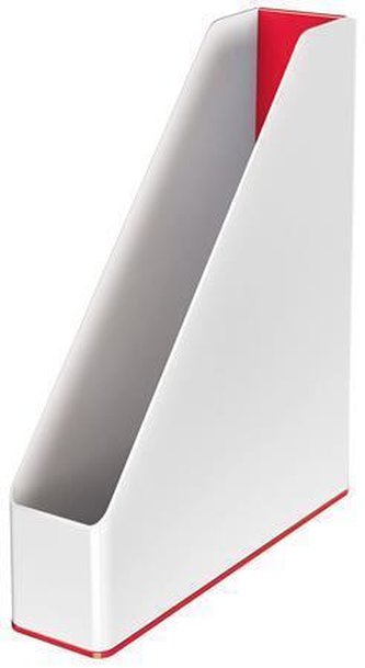Stojan na časopisy "Wow", červená, dvoubarevný, 73 mm, plast, LEITZ 53621026