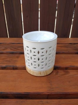 Aromalampa bílá s miskou menší