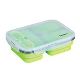 Obědový box 1100ml Klausberg, barva zelená, materiál silikon