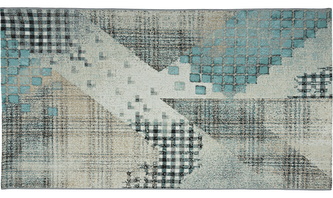 Venkovní vzorovaný koberec PATCHWORK šedá 80x150 cm Multidecor