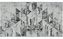 Venkovní vzorovaný koberec TROJKAT šedá 80x150 cm Multidecor