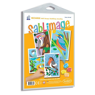 Sada obrázků - Sablimage: Pískové obrázky - Ptáci Sada obrázků - Sablimage: Pískové obrázky - Ptáci