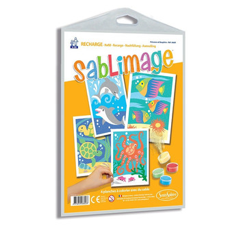 Sada obrázků - Sablimage: Pískové obrázky - Ryby a delfíni Sada obrázků - Sablimage: Pískové obrázky - Ryby a delfíni