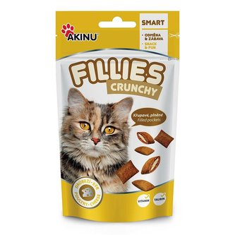 Akinu FILLIES plněné kapsičky pro kočky drůbež/sýr 50g