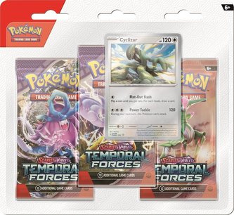 Pokémon TCG: Scarlet & Violet 05 Temporal Forces - 3 Blister Booster