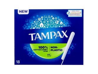 Tampax Non-Plastic Tampon Super 18 ks pro ženy