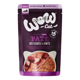 WOW Cat kapsička Paté Drůbež a Kachna Senior 125g WOW Cat kapsička Paté Drůbež a Kachna Senior 125g
