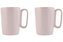 Vialli Design Sada 2 keramických hrnků, 250 ml, růžové, FUORI 30008