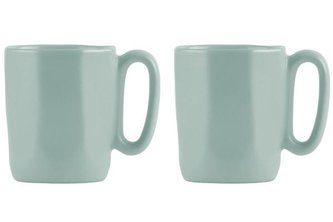 Vialli Design Sada 2 keramických hrnků, ESPRESSO 80 ml, mint, FUORI 29996