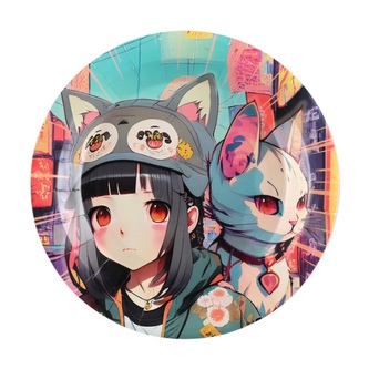 Papírové talíře - Manga 22,5 cm - 10 ks