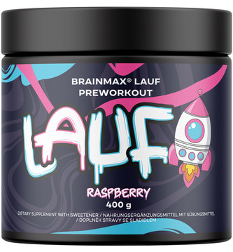 BrainMax LAUF Preworkout, s kofeinem, 400 g