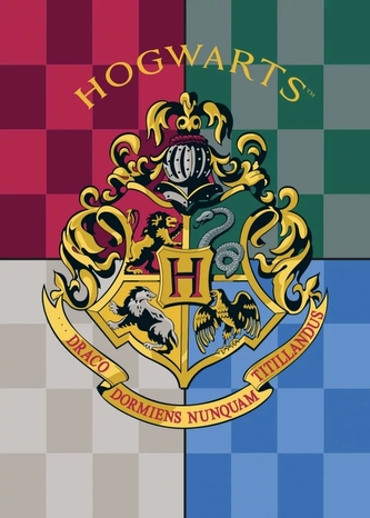 Deka fleecová barevná, Harry Potter