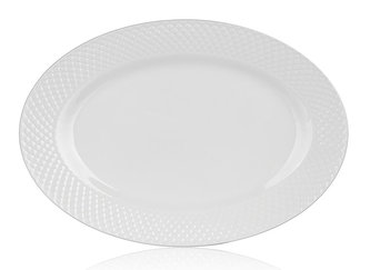 talíř oválný 34,5x24,2cm DIAMOND keramický