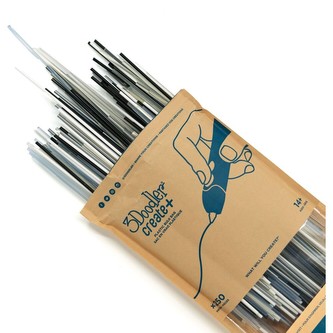 3Doodler náplň PLA pro 3D pero Create+ 250 ks - černá, šedá, bílá, průhledná, modrá