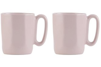 Vialli Design Sada 2 keramických hrnků, ESPRESSO 80 ml, růžové, FUORI 29941