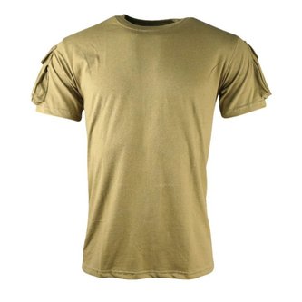 Triko TACTICAL VELCRO krátký rukáv COYOTE vel.XL