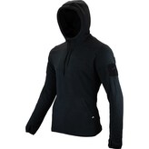 Mikina klokanka s kapucí FLEECE ČERNÁ vel.XL