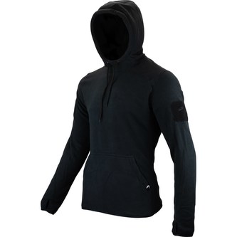 Mikina klokanka s kapucí FLEECE ČERNÁ vel.XL