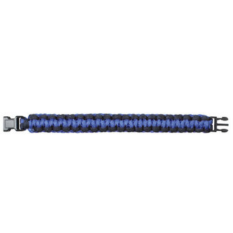 Náramek SURVIVAL PARACORD MODRO-ČERNÝ 20,5 cm